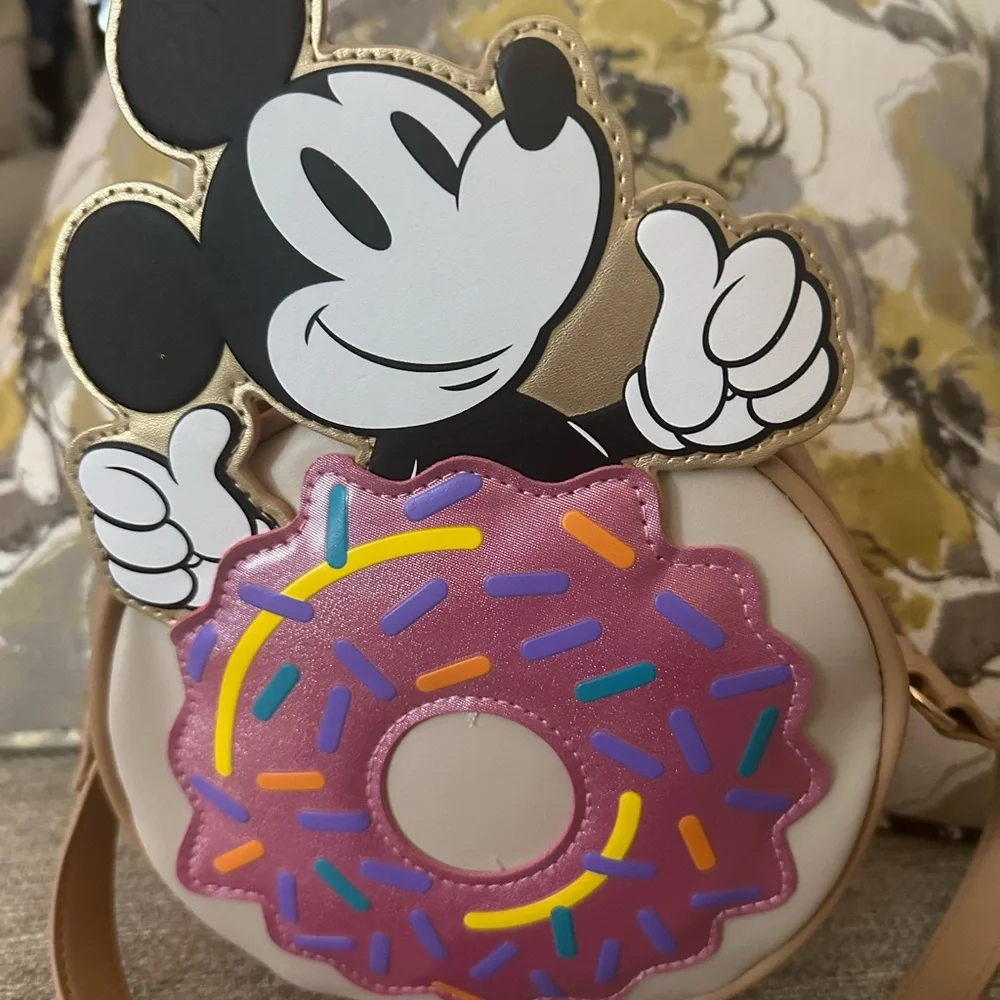 Disney Mickey Mouse Donut‎ Crossbody by Bioform NEW